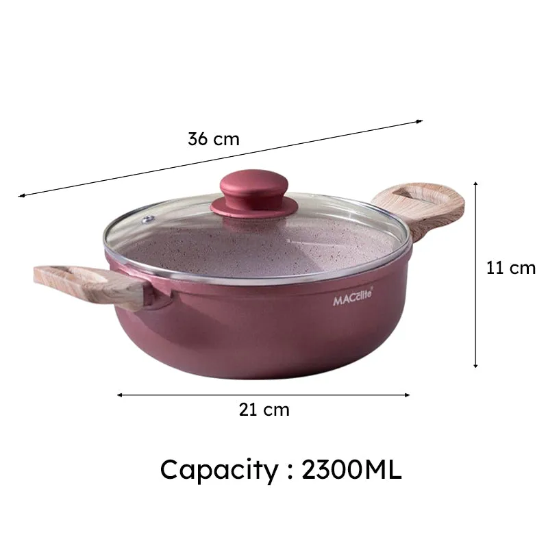 Macclite Kadhai With Lid - 10 Inches - 2300 mL media 9