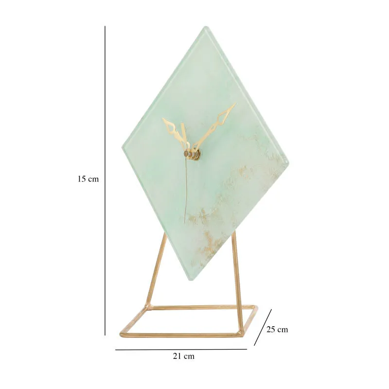 Austen Glass Embossed Table Clock media 4