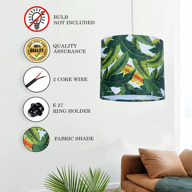 LustraGlow Metal & Fabric Ceiling Lamp media 7