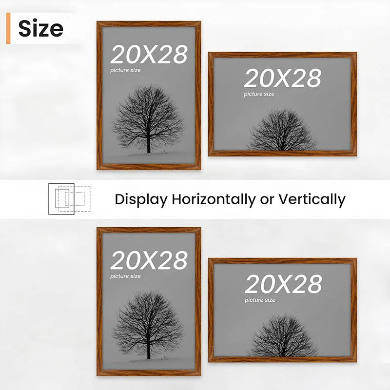 Driftwood Sky Rectangle Photo Frame (Brown) - Set Of Two media 7