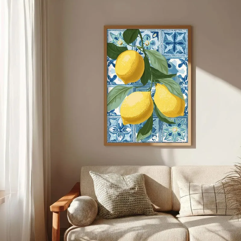 Golden Zest Canvas Wall Painting - Brown Frame media 6