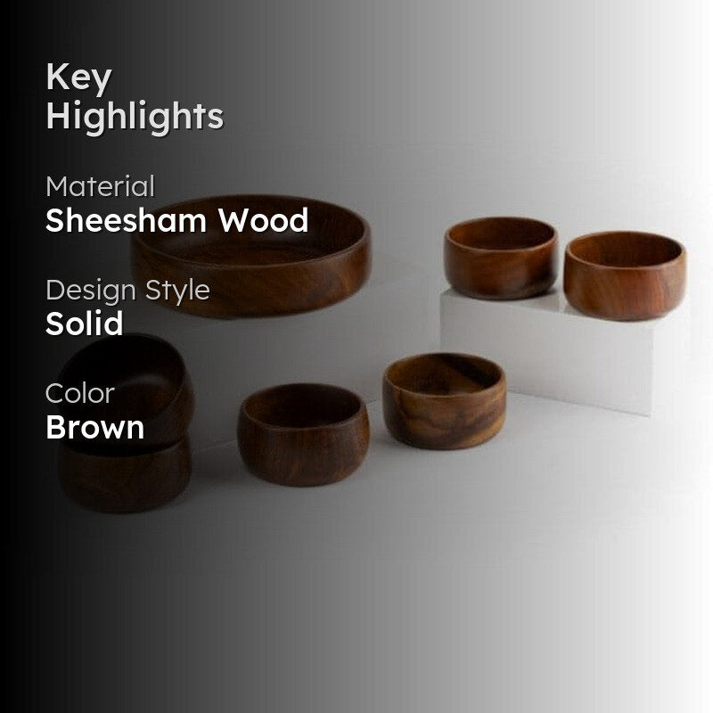 Mirana Wooden Bowl - Set Of Seven image 2