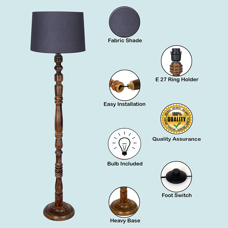 Elfin Curve Floor Lamp - Grey media 5