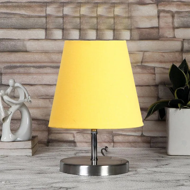 Vidro Fabric Table Lamp - Yellow,Silver media 3