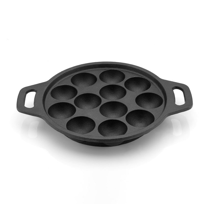 Dotcast Round Cast Iron Paniyaram Pan media 3