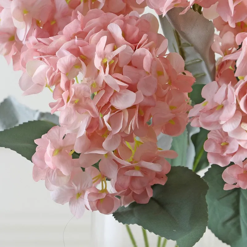 Blushira Hydrangea Artificial Flower - Light Pink media 6
