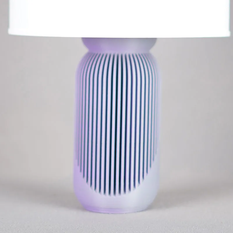 Viva Light 3D Printed Table Lamp - White,Purple media 5