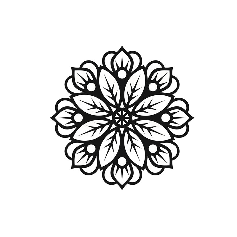 Bloom Mandala Black Iron Wall Accent media 5