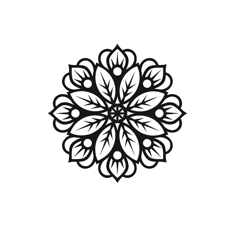 Bloom Mandala Black Iron Wall Accent media 5