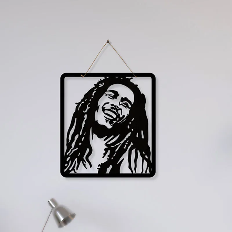 Bob Marley Silhouette Iron Wall Accent media 3