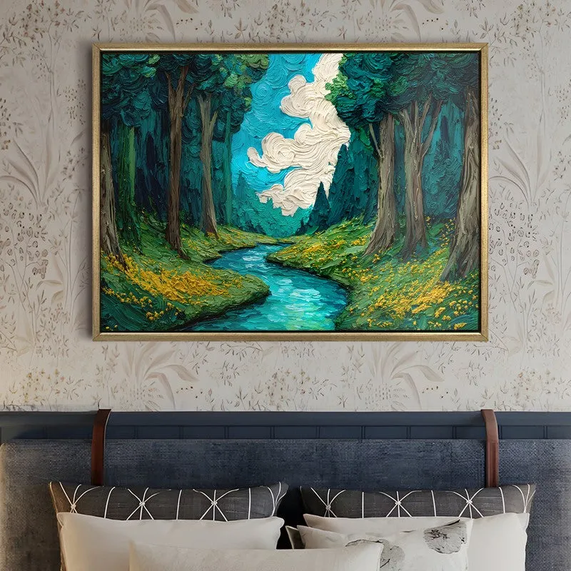 Mystic River Canvas Wall Painting With Frame media 5