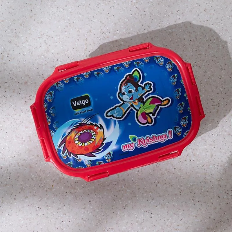 Naught Kanha Blue Lunch Box (775/150 mL) - Two Piece Set media 4