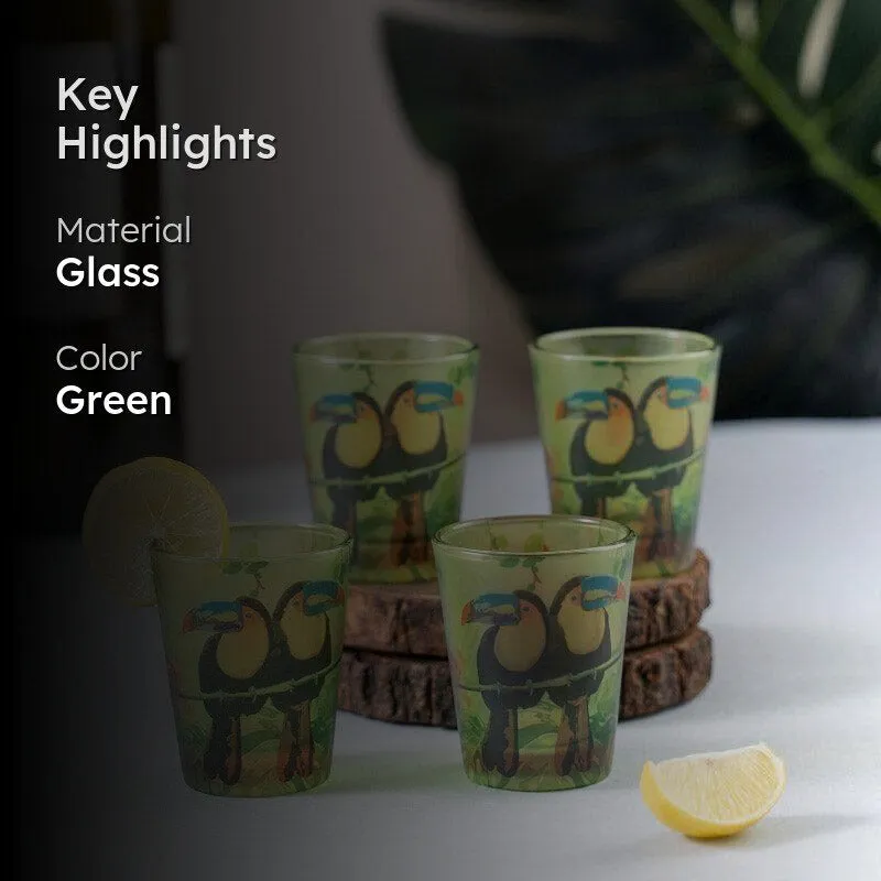 Toucan Frosted Shot Glass (30 ml) - Set Of Four media 2