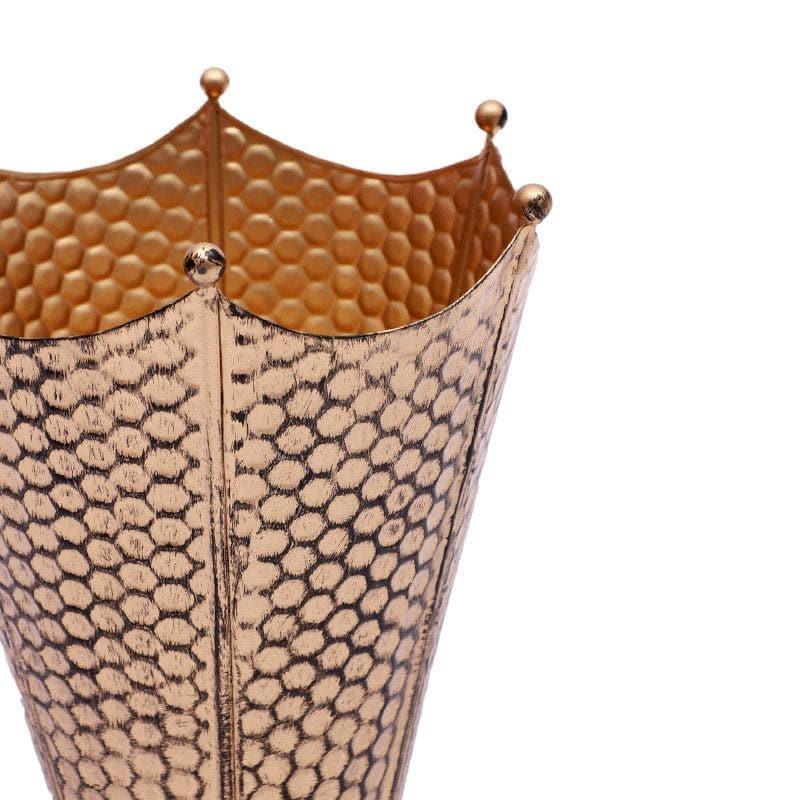 Crown Cast Planter (Gold) - Set Of Three media 6