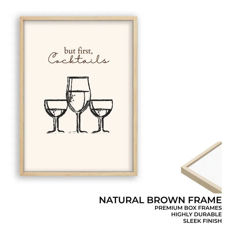 Wine Wall Mono Archival Canvas Wall Art - Brown media 10
