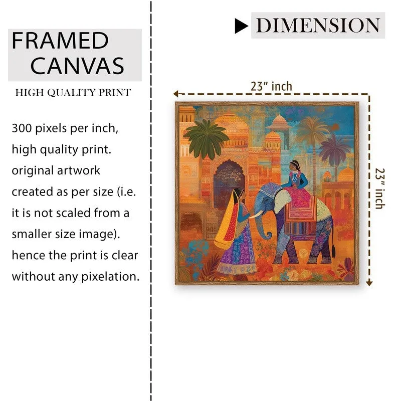 Royal Gaj Canvas Wall Art With Frame media 9
