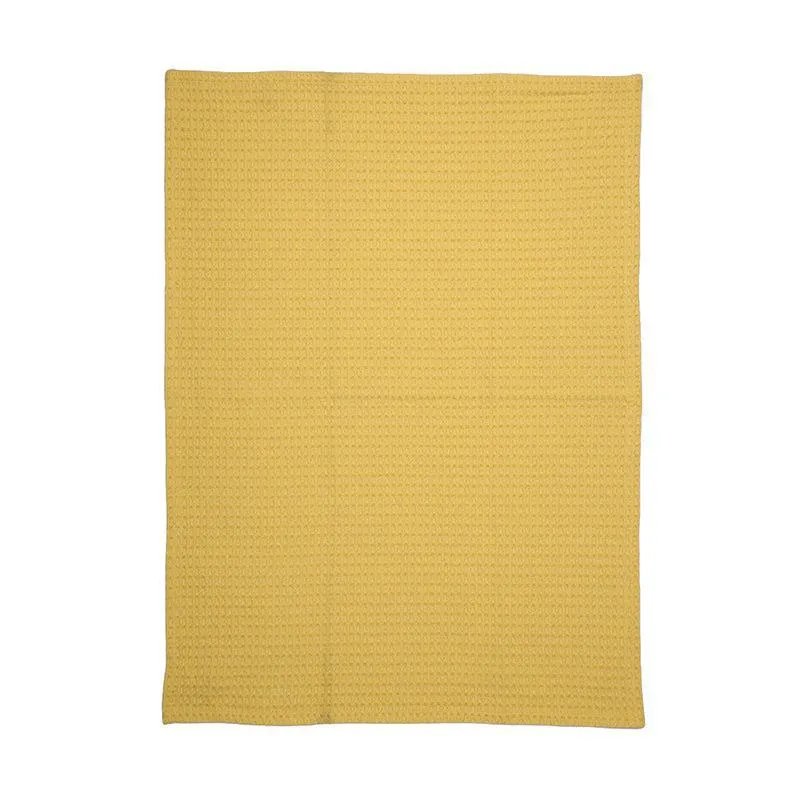 Sunbeam Cotton Kitchen Towel (Yellow) - Set Of Two media 4