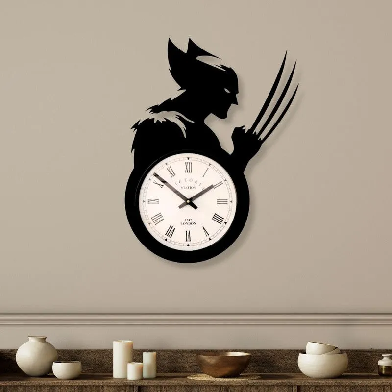 Wolverin Steel Analog Wall Clock - Black media 1