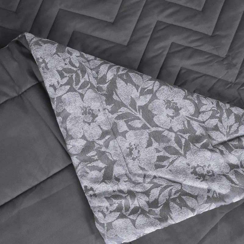 Grey Kanan Reversible Comforter media 5