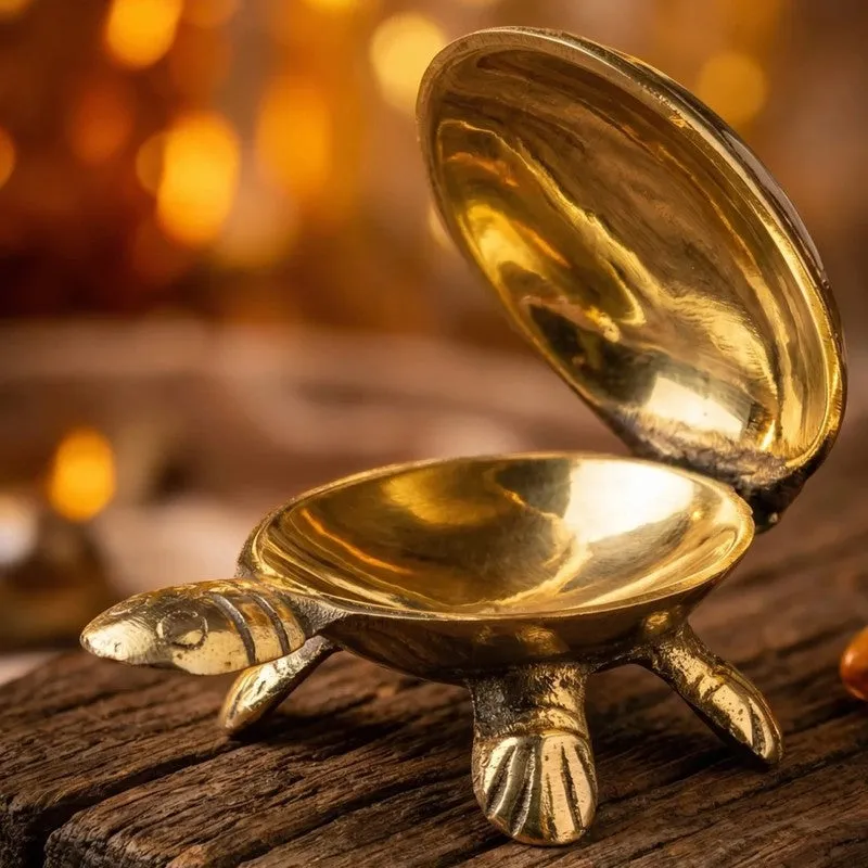 Kurma Harmony Brass Turtle media 5
