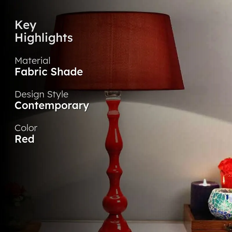 Chilly Fabric Table Lamp - Red media 2