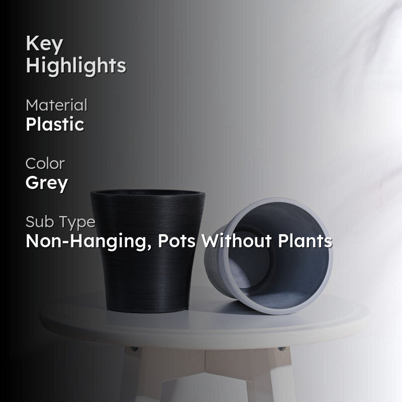 UGAOO Tivoli Planter for Home & Balcony Garden- Light Grey media 2