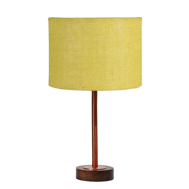 Sienna I Rodin Wooden Table Lamp - Yellow,Copper,Brown media 4