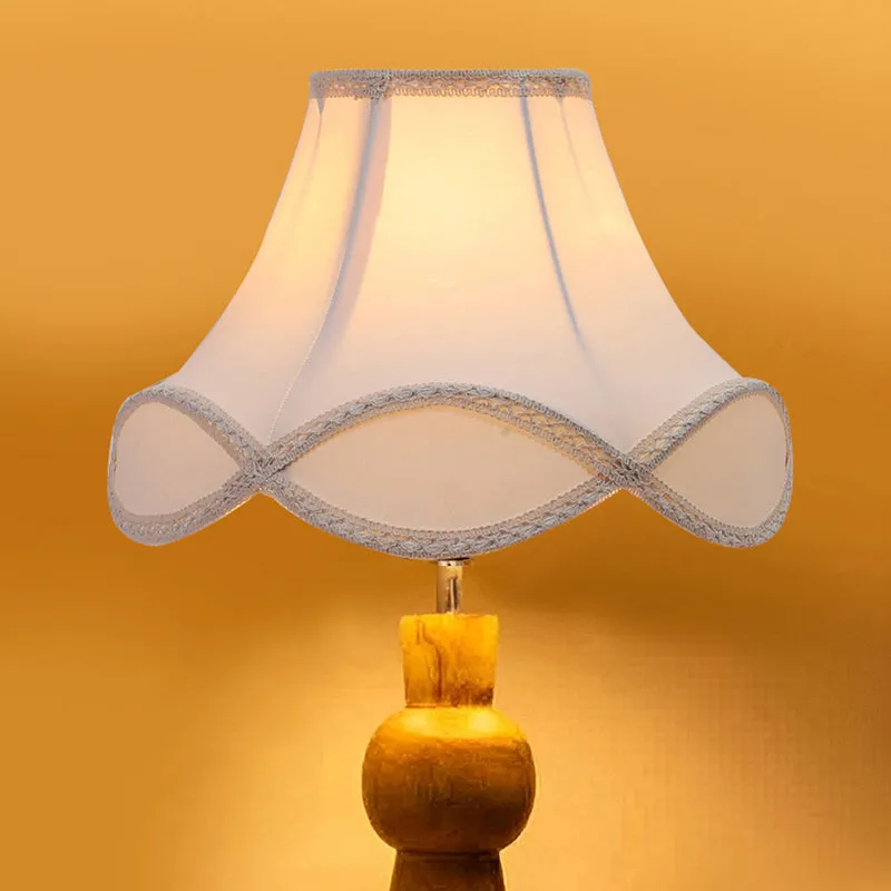 Angler Mist Wooden Table Lamp - White,Brown media 4