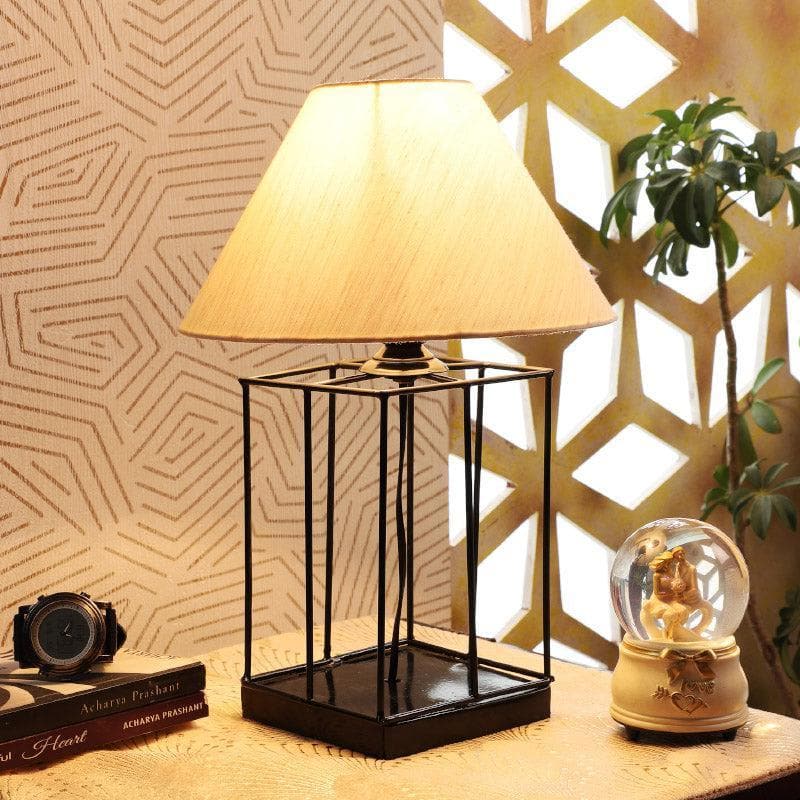 Bonzoi Fabric Table Lamp - White,Black