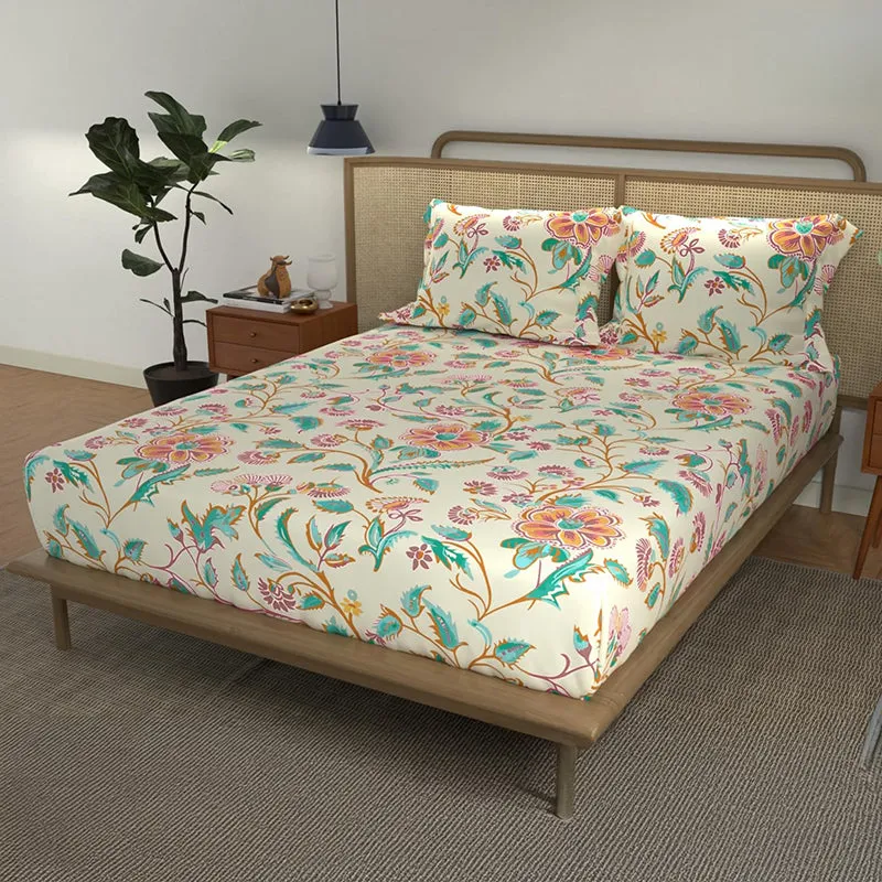 Urban Space Petanova Cotton Bedsheet - 144 TC media 1