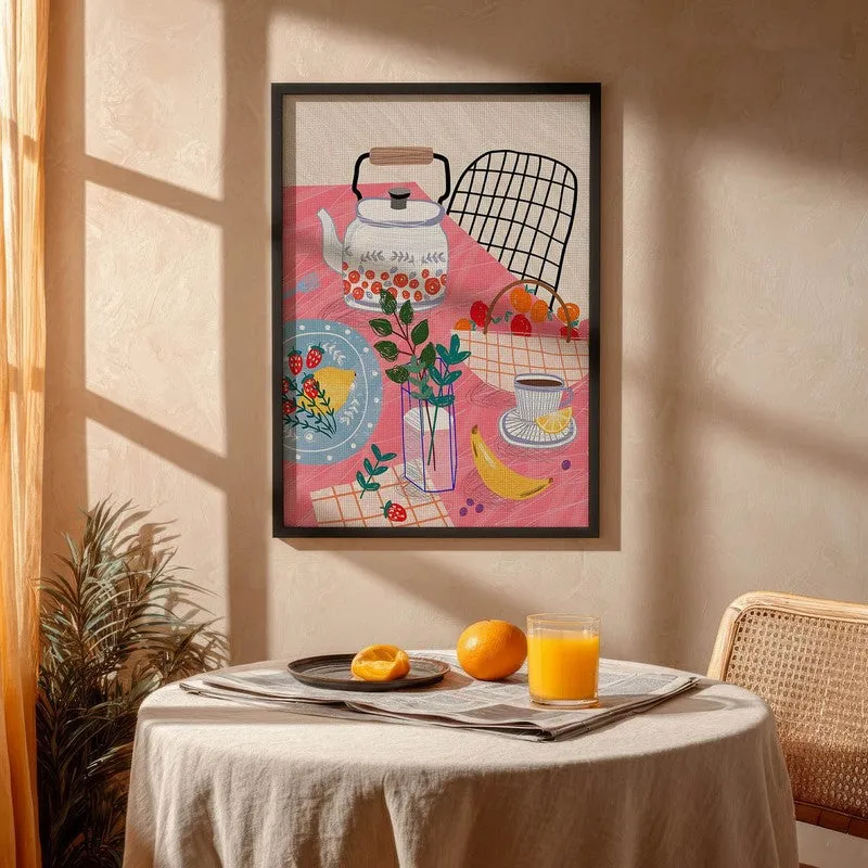 FineDining Archival Canvas Wall Art - Black media 4