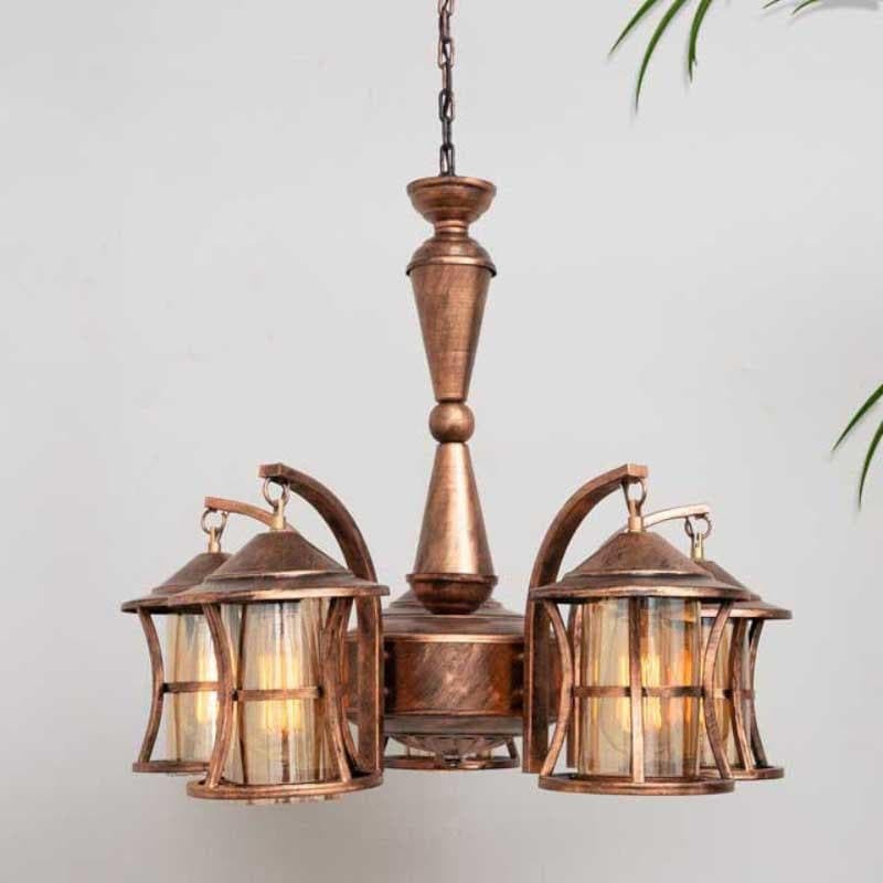 Industrial Edison Chandelier - 5 Lights media 5