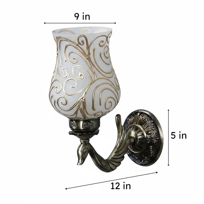 Dila Retro Mosaic Glass & Metal Wall Lamp media 5