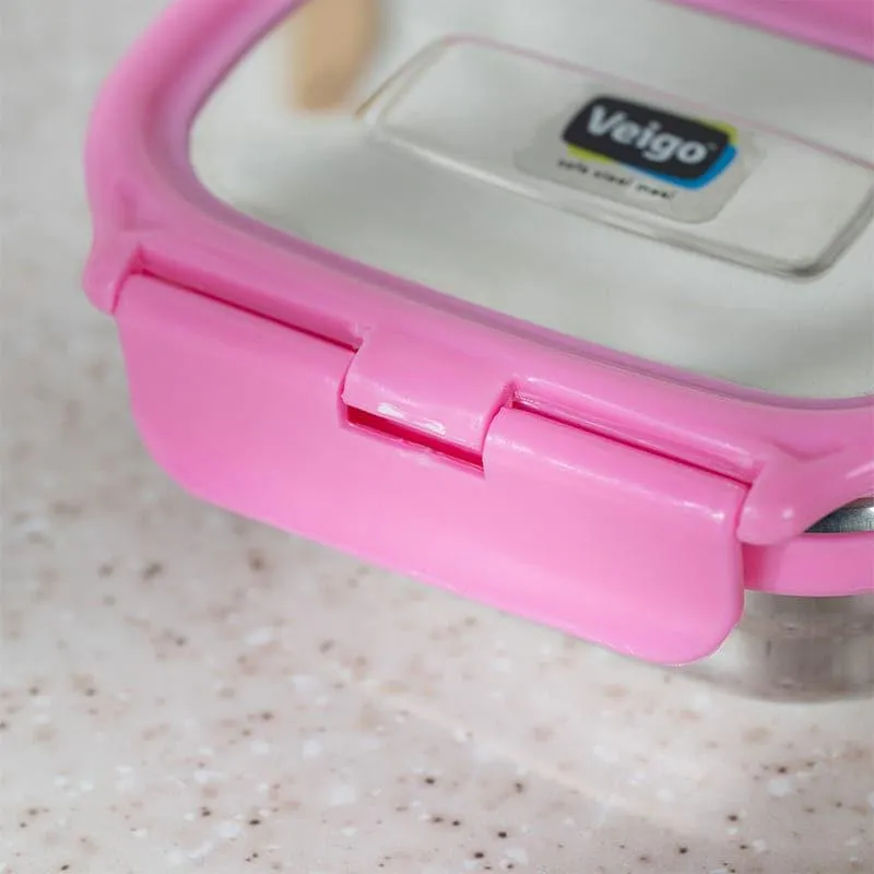 Yum Lock Insulated Lunch Box (Pink) - 150 mL media 4