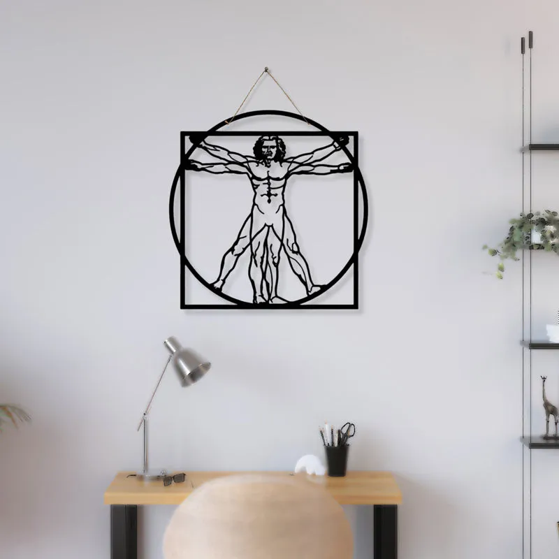 Vitruvian Man Iron Wall Accent media 1