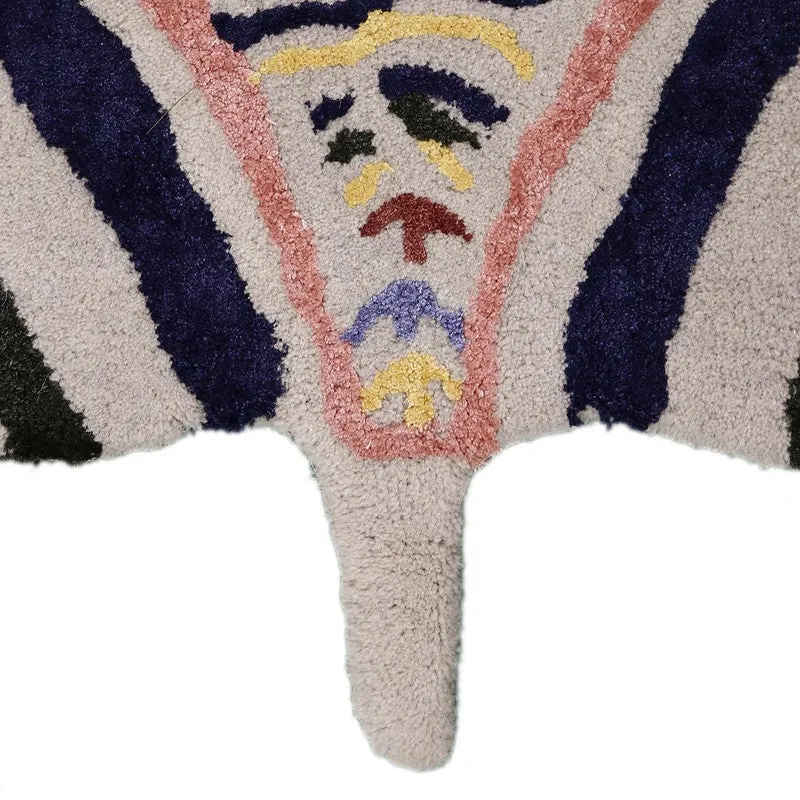 Safari Stripe Cotton Carpet - Off White media 6