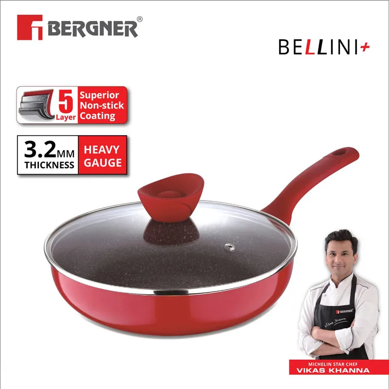 Bergner Bellini Plus Non Stick Deep Frypan With Lid - 26 cm media 4