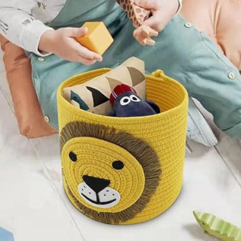 Leo Roar Cotton Storage Basket media 3