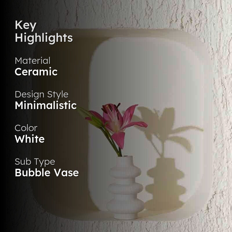 Oh So Bubbly Vase - White media 2