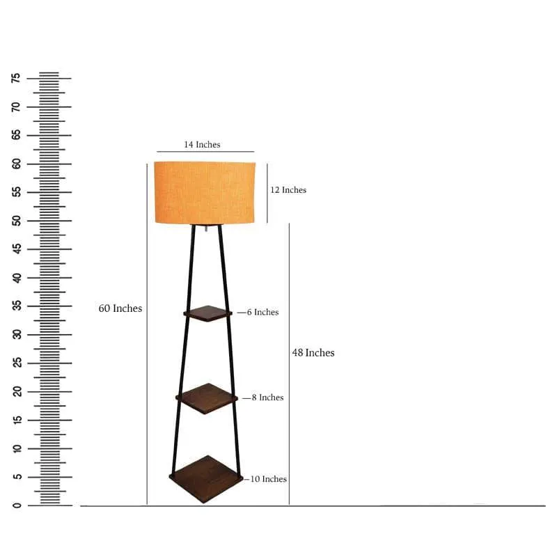 Kyomi Black Pyramid Floor Lamp media 7