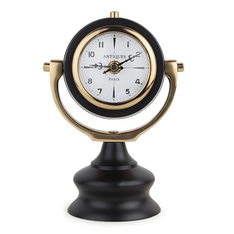 Designer Black and Gold Table Clock media 4