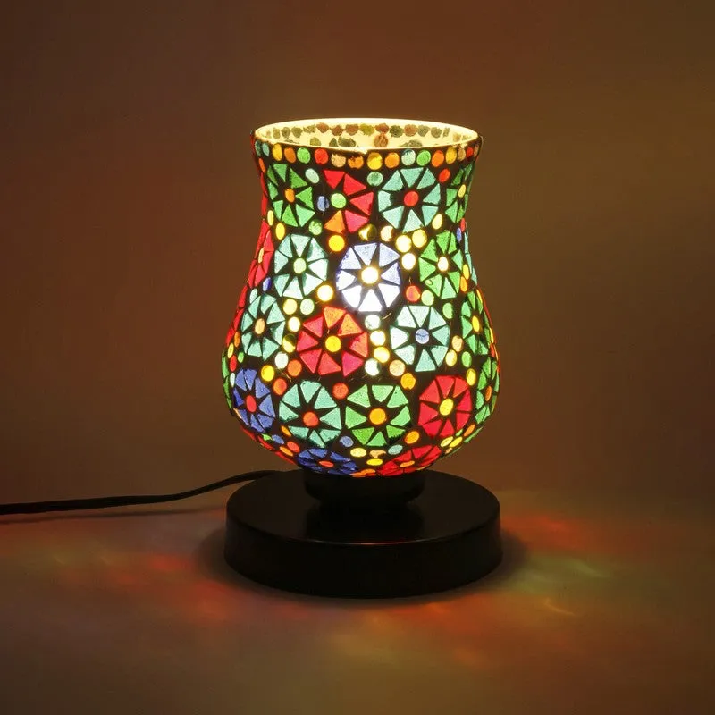 Moonixa Mosaic Glass Table Lamp - Multicolor media 5
