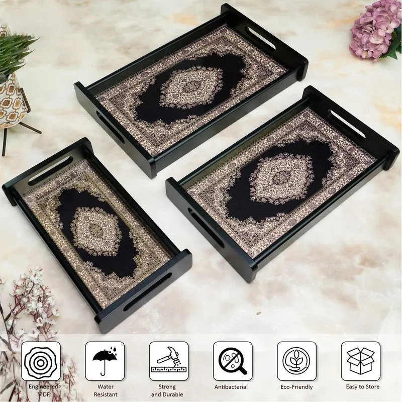Velin Wooden Serving Tray - Set Of Three media 8