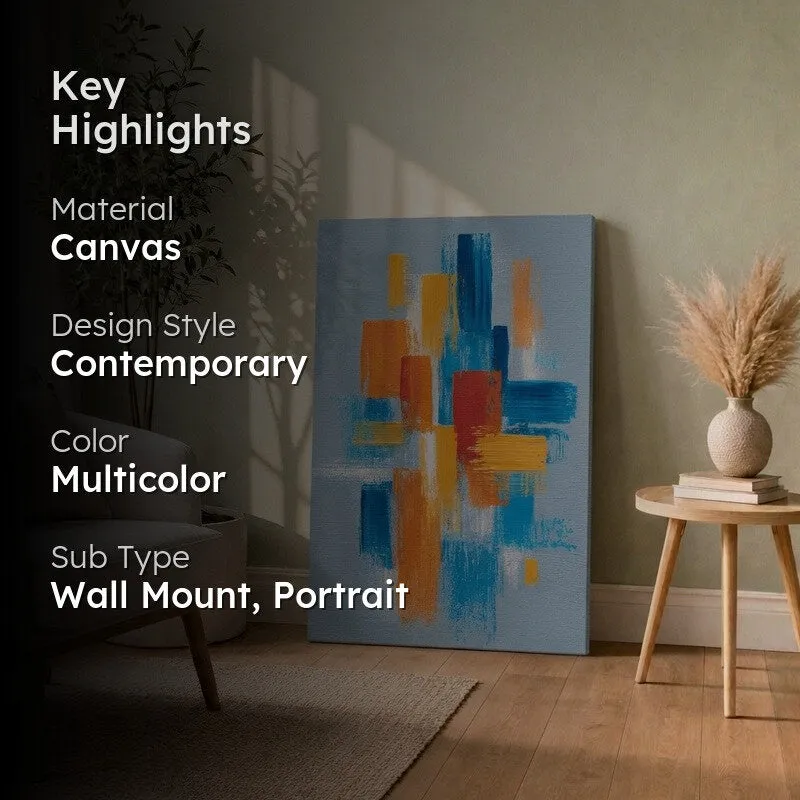 Color Cross Abstract Canvas Wall Art media 2