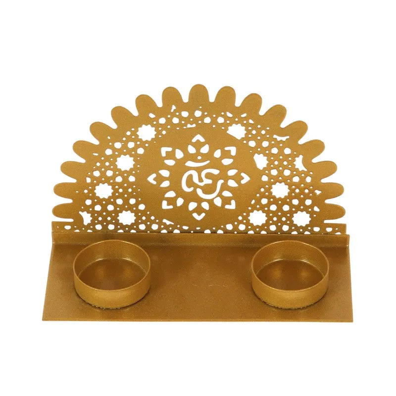EthnicGold Tealight Holder media 4