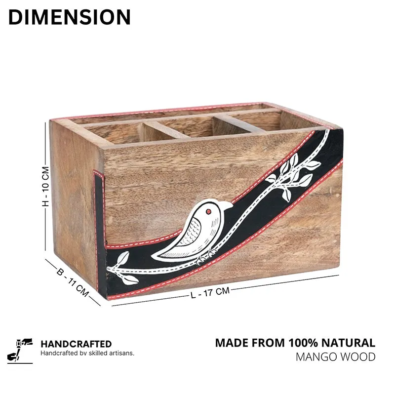 Nido Wood Cutlery Holder media 8