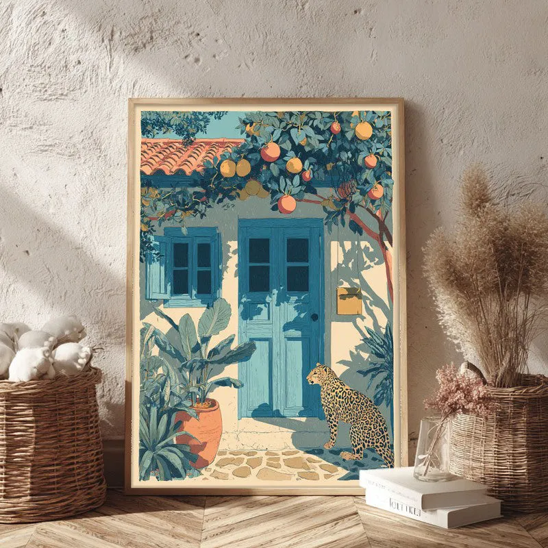 Artful Jungle Canvas Wall Painting - Brown Frame media 3
