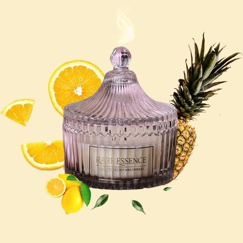 Penelope Carved Jar Candle - Fruity Notes media 4