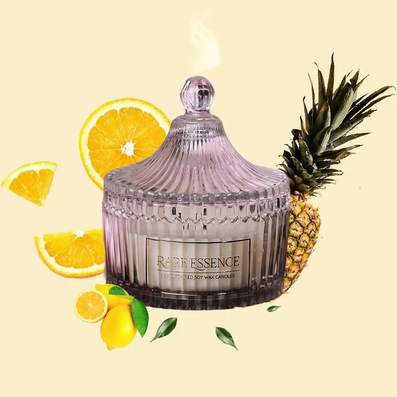 Penelope Carved Jar Candle - Fruity Notes media 4