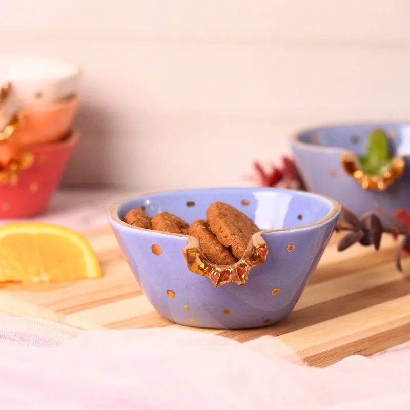Odetta Ceramic Snack Bowl (Lavender) - 200 mL media 5
